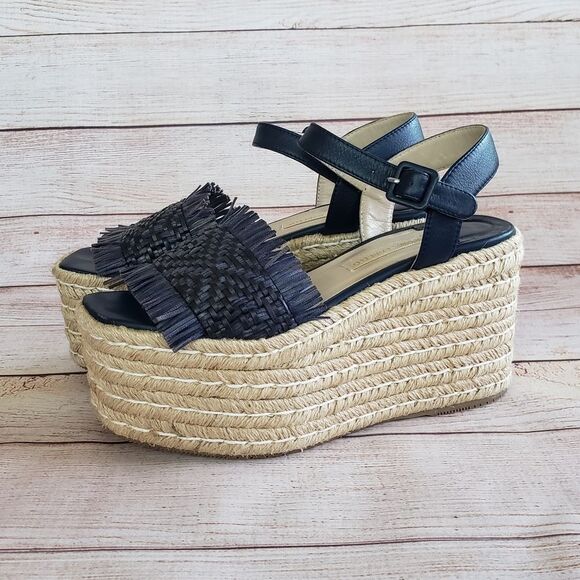 Paloma Barcelo Woven Platform Espadrille Sandals - Picture 5 of 15